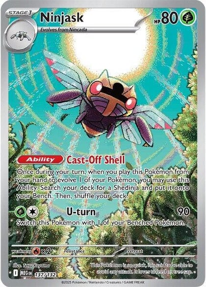 Ninjask - 137/132, ME01: Mega Evolution 137/132