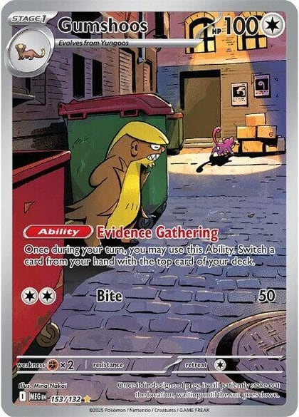 Gumshoos - 153/132, ME01: Mega Evolution 153/132