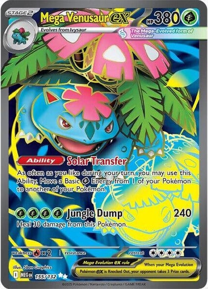 Mega Venusaur ex - 155/132, ME01: Mega Evolution 155/132