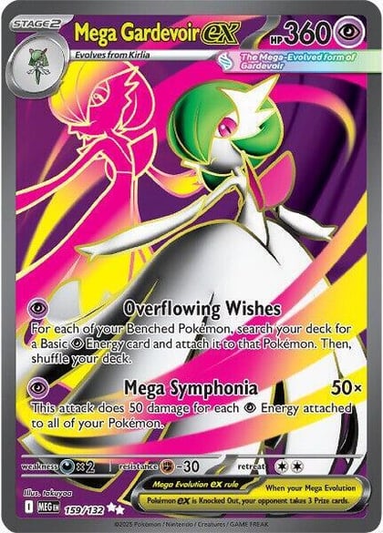 Mega Gardevoir ex - 159/132, ME01: Mega Evolution 159/132