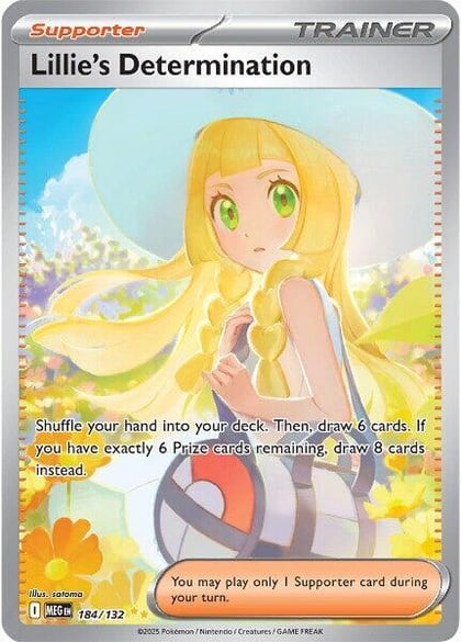 Lillie's Determination - 184/132, ME01: Mega Evolution 184/132