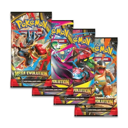Mega Evolution Booster Pack Art Bundle [Set of 4], ME01: Mega Evolution P657875