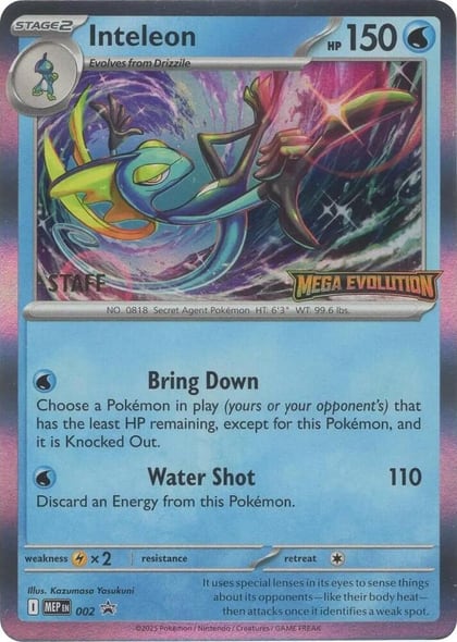 Inteleon - 002 [Staff], ME: Mega Evolution Promo 002