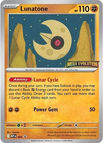 Lunatone - 004, ME: Mega Evolution Promo 004