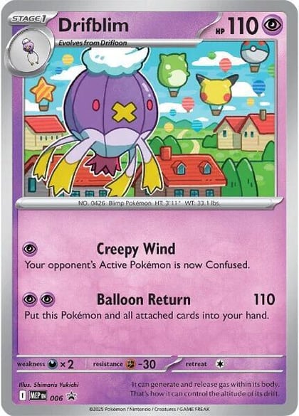 Drifblim - 006 (Cosmos Holo), ME: Mega Evolution Promo 006
