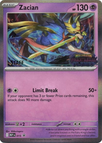 Zacian - 015 [Staff], ME: Mega Evolution Promo 015