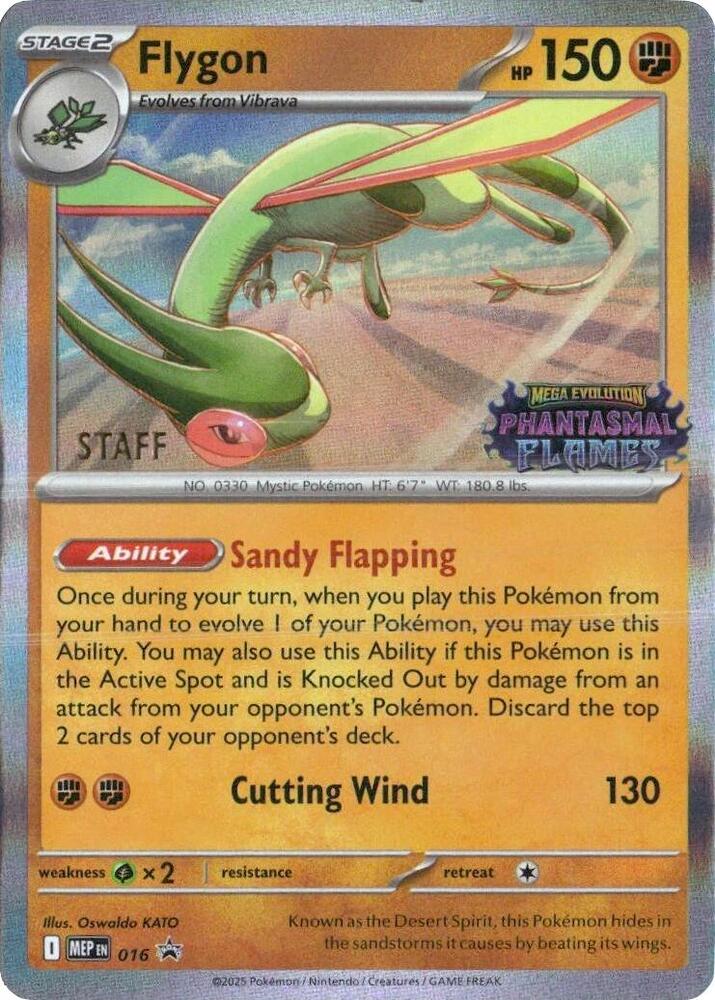 Flygon - 016 [Staff], ME: Mega Evolution Promo 016