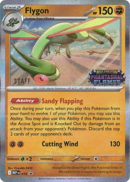 Flygon - 016 [Staff], ME: Mega Evolution Promo 016