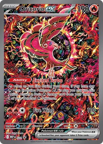 Oricorio ex - 024, ME: Mega Evolution Promo 024