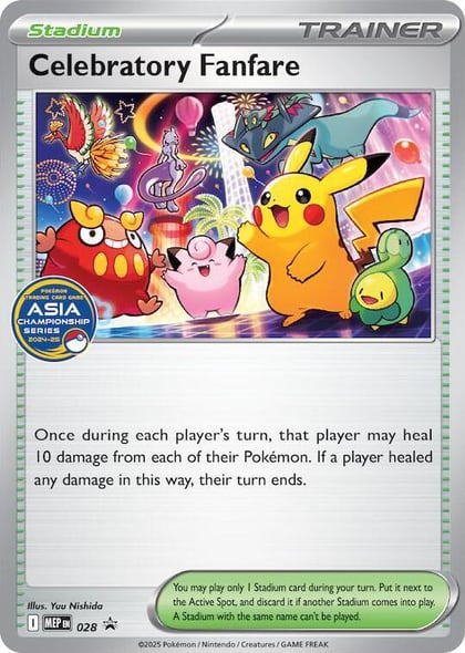 Celebratory Fanfare (Asia Championship Series 24-25), ME: Mega Evolution Promo 028