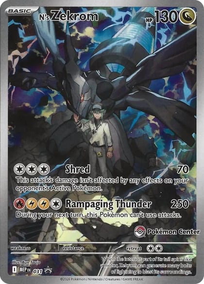 N's Zekrom - 031 (Pokemon Center Exclusive), ME: Mega Evolution Promo 031