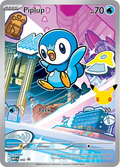 Piplup - 042, ME: Mega Evolution Promo 042