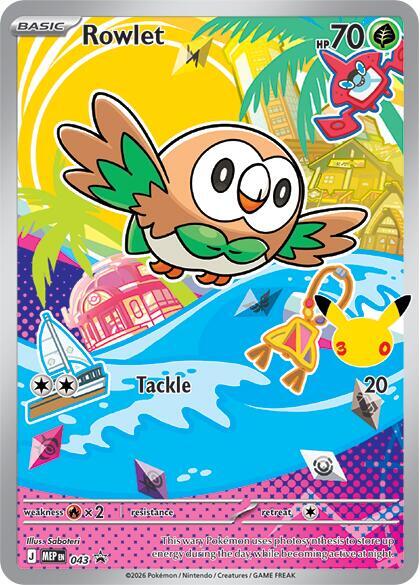 Rowlet - 043, ME: Mega Evolution Promo 043