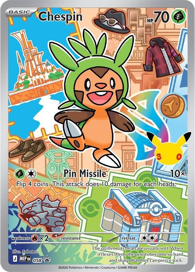 Chespin -  058, ME: Mega Evolution Promo 058