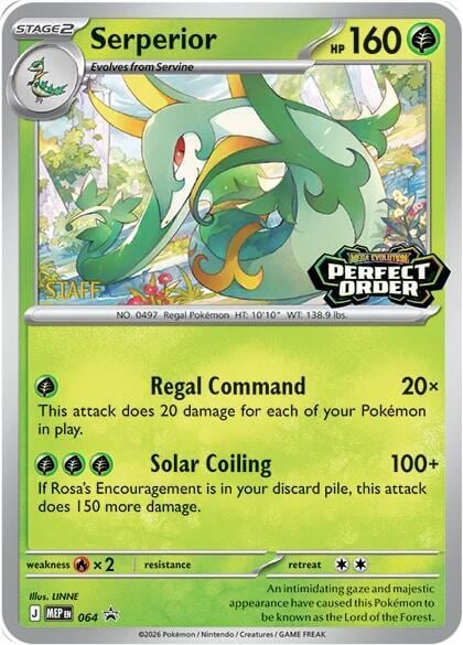 Serperior - 064 [Staff], ME: Mega Evolution Promo 064