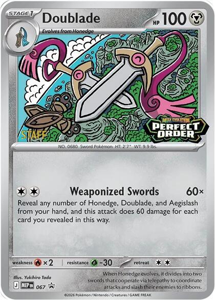 Doublade - 067 [Staff], ME: Mega Evolution Promo 067