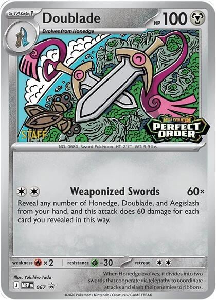Doublade - 067 [Staff], ME: Mega Evolution Promo 067