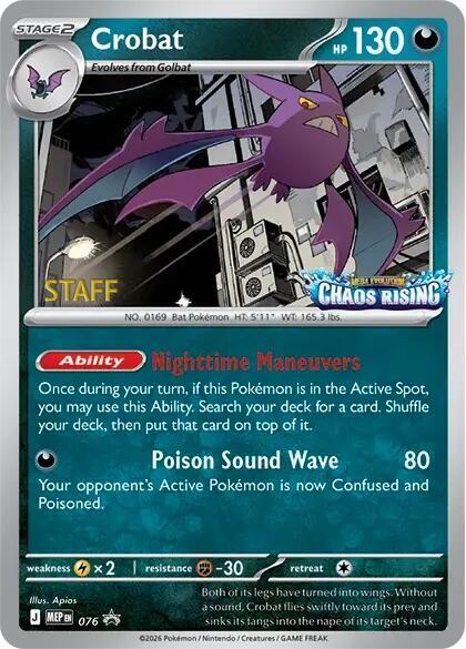 Crobat - 076 [Staff], ME: Mega Evolution Promo 076