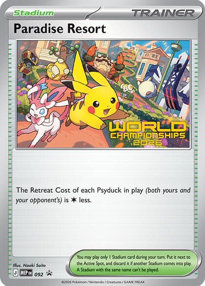 Paradise Resort - 092 (World Championships 2026), ME: Mega Evolution Promo 092
