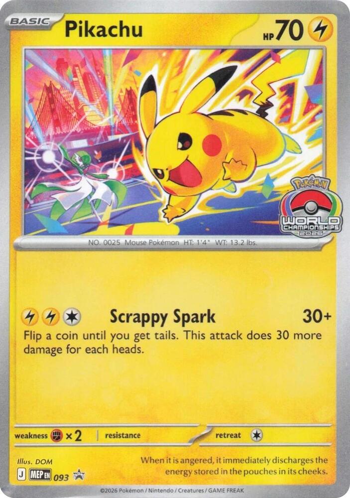 Pikachu - 093, ME: Mega Evolution Promo 093