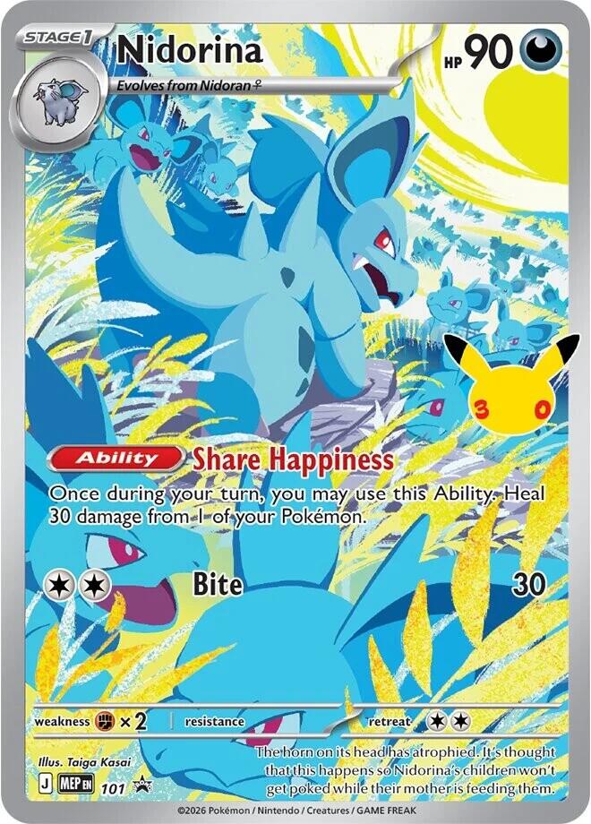 Nidorina - 101 (30th Celebration), ME: Mega Evolution Promo 101