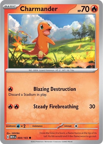 Charmander - 004/165, SV: Scarlet & Violet 151 004/165