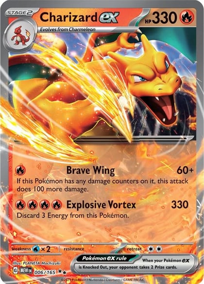Charizard ex - 006/165, SV: Scarlet & Violet 151 006/165
