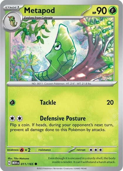 Metapod, SV: Scarlet & Violet 151 011/165