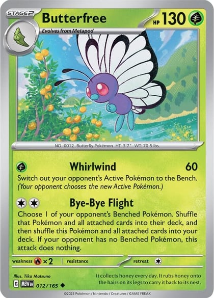 Butterfree, SV: Scarlet & Violet 151 012/165