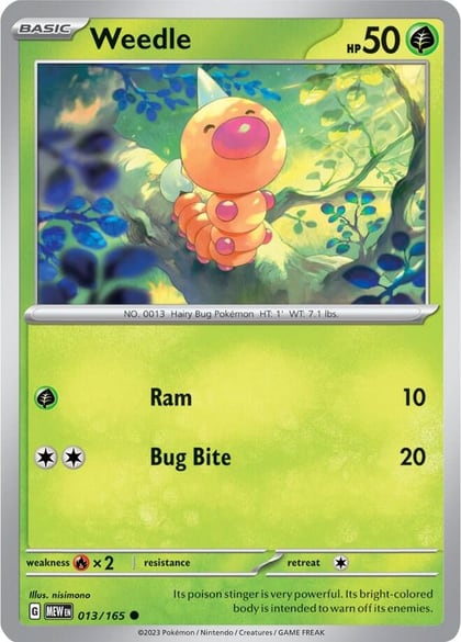Weedle, SV: Scarlet & Violet 151 013/165