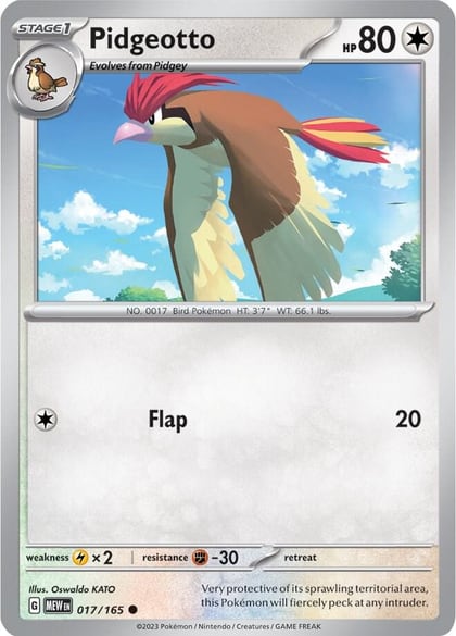 Pidgeotto, SV: Scarlet & Violet 151 017/165