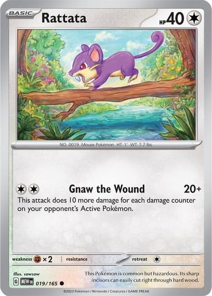 Rattata, SV: Scarlet & Violet 151 019/165