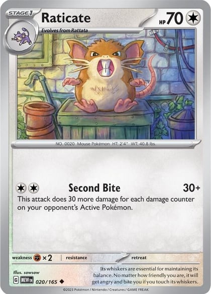 Raticate, SV: Scarlet & Violet 151 020/165