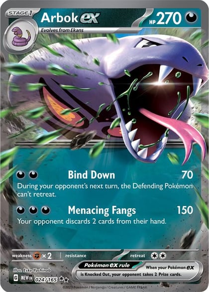 Arbok ex - 024/165, SV: Scarlet & Violet 151 024/165