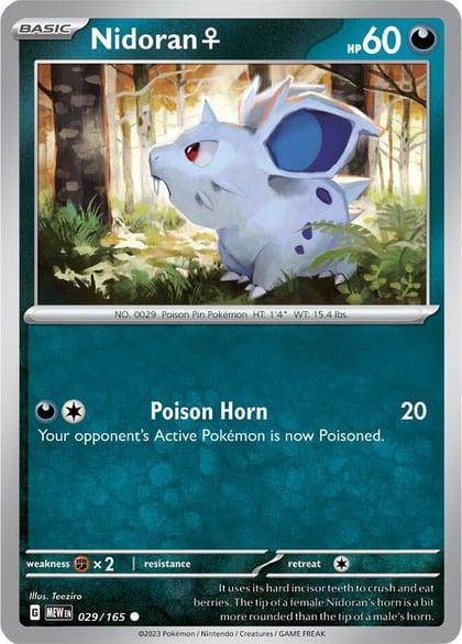 Nidoran F, SV: Scarlet & Violet 151 029/165