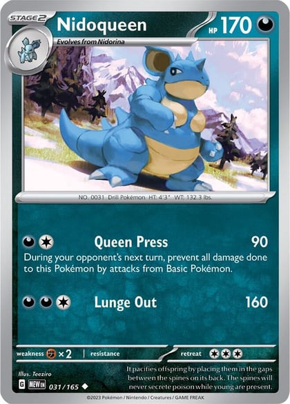 Nidoqueen, SV: Scarlet & Violet 151 031/165