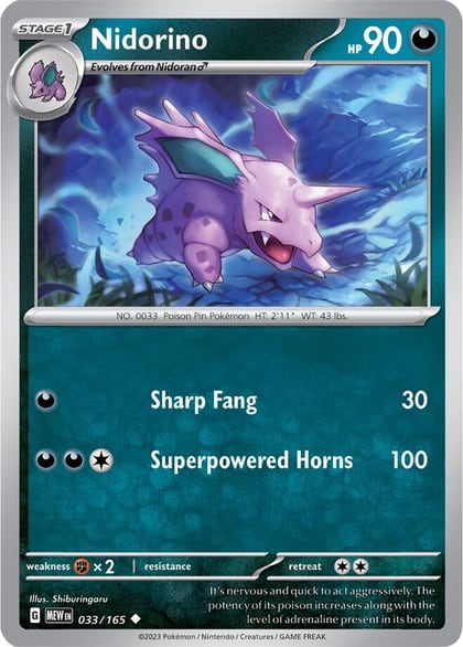 Nidorino, SV: Scarlet & Violet 151 033/165