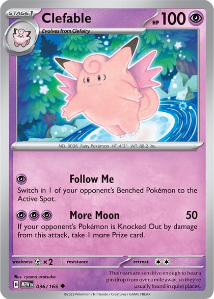 Clefable, SV: Scarlet & Violet 151 036/165