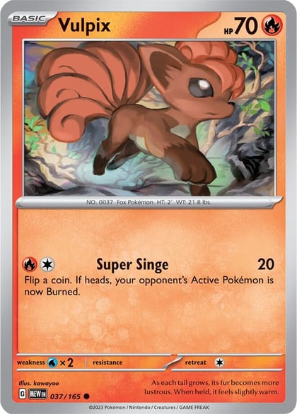 Vulpix, SV: Scarlet & Violet 151 037/165