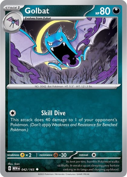 Golbat, SV: Scarlet & Violet 151 042/165