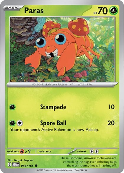Paras, SV: Scarlet & Violet 151 046/165