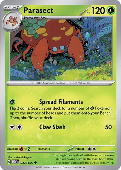 Parasect, SV: Scarlet & Violet 151 047/165