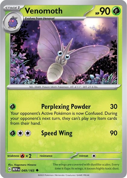Venomoth, SV: Scarlet & Violet 151 049/165