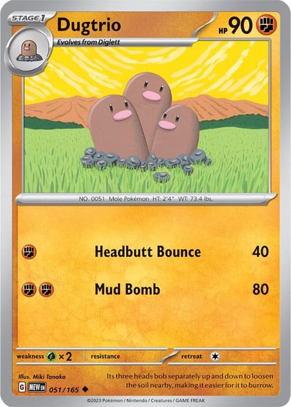Dugtrio, SV: Scarlet & Violet 151 051/165