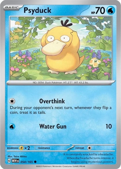Psyduck - 054/165, SV: Scarlet & Violet 151 054/165