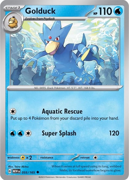 Golduck, SV: Scarlet & Violet 151 055/165