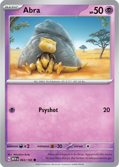 Abra, SV: Scarlet & Violet 151 063/165
