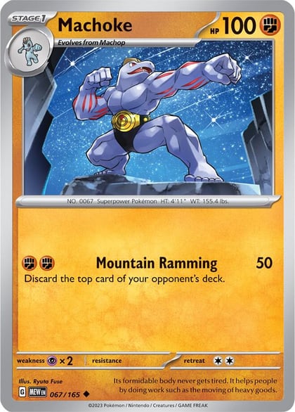 Machoke - 067/165, SV: Scarlet & Violet 151 067/165