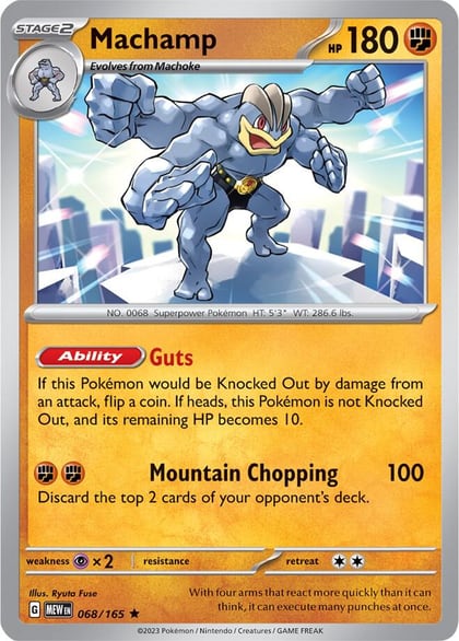 Machamp, SV: Scarlet & Violet 151 068/165