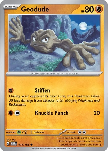 Geodude, SV: Scarlet & Violet 151 074/165